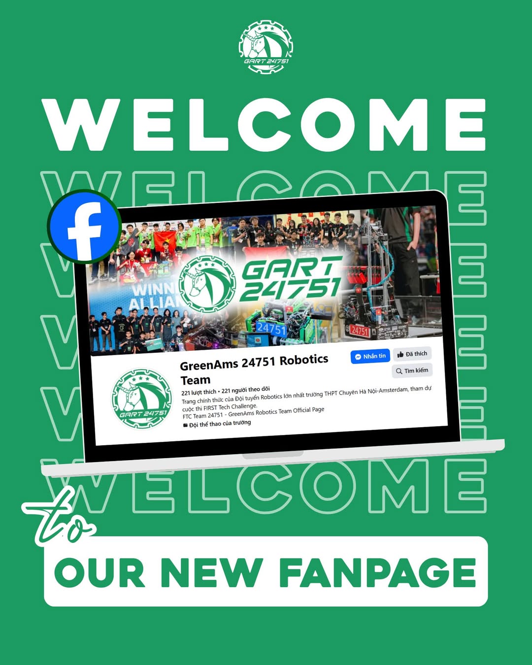 Chào mừng đến với ngôi nhà mới của FTC GreenAms Robotics Teams 24751!!!!
Đây là nơi chúng mình chia sẻ hành trình chinh phục FI [🤖🇻🇳]
