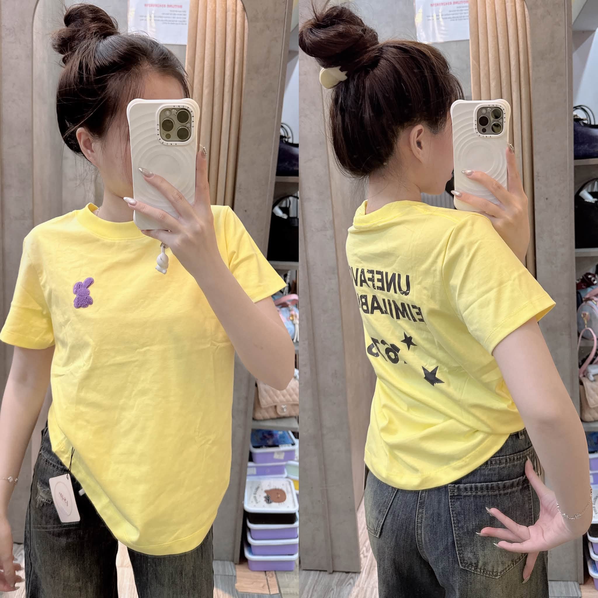 [🆕🇻🇳] Ánh Tuyết Store – Quần Áo Thời Trang Nữ Giá Rẻ  👕 Top1Fashion 👗   Áo thun from vừa thêu gấu 1678
