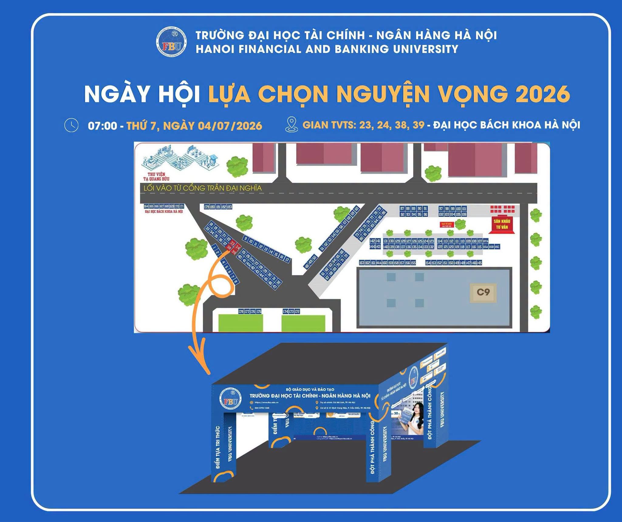 [🆕🇻🇳] Trường Đại học Tài chính – Ngân hàng Hà Nội 📚 Top1Learn 📕  TÌM FBU TẠI NGÀY HỘI LỰA CHỌN NGUYỆN VỌNG XÉT TUYỂN 2026! 

Còn 2K8 nào vẫn đang phân vân lựa chọn tương lai cho riêng mình không? Hãy đến với gian hàng F