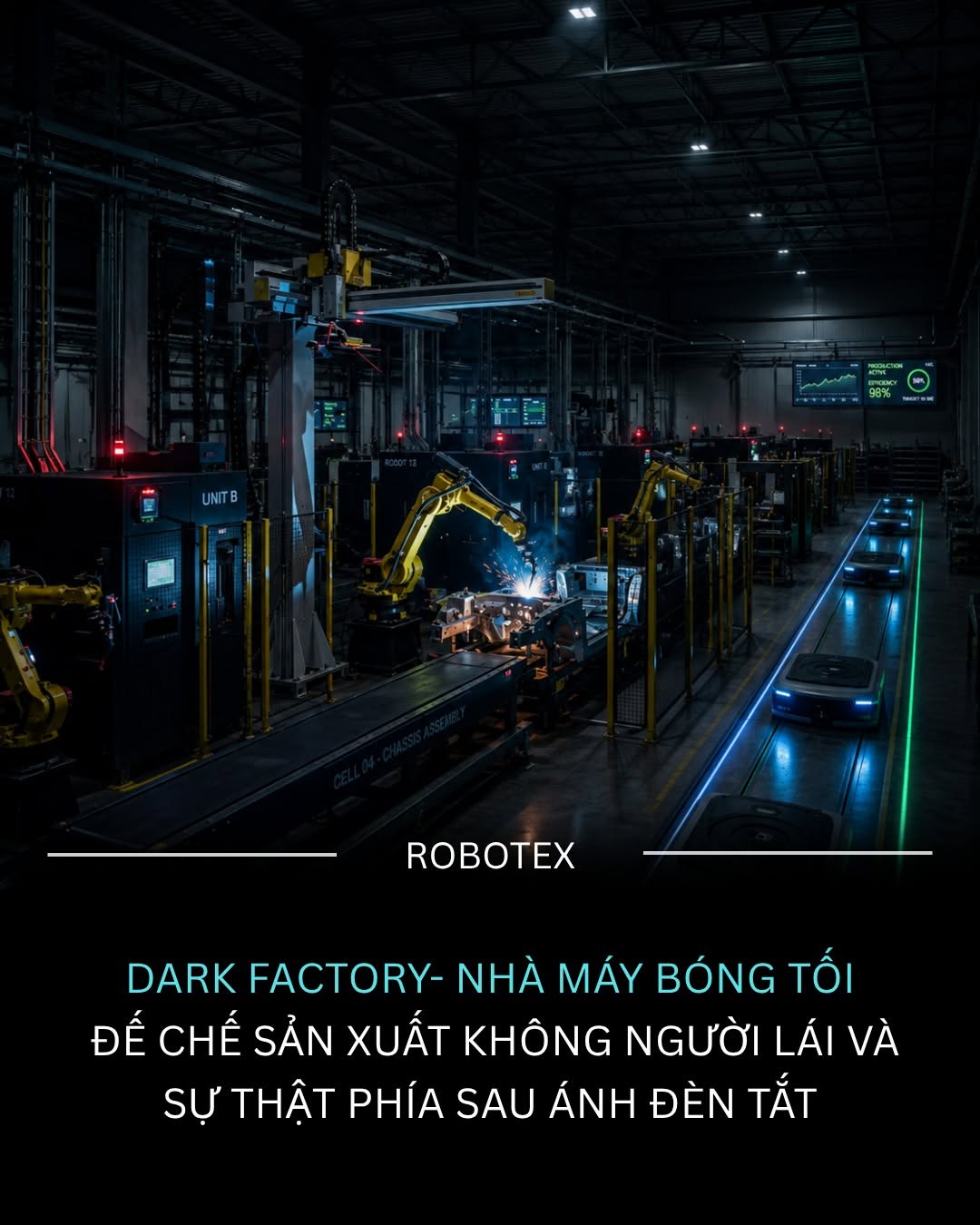 [🆕🇻🇳] Top1Vietnam ♥️️ DARK FACTORY – không đèn, không người, không ngừng nghỉ.
Khi nhắc đến “nhà máy”, chúng ta thường nghĩ ngay đến hình ảnh công nhân tấp nập, tiếng máy móc ầm