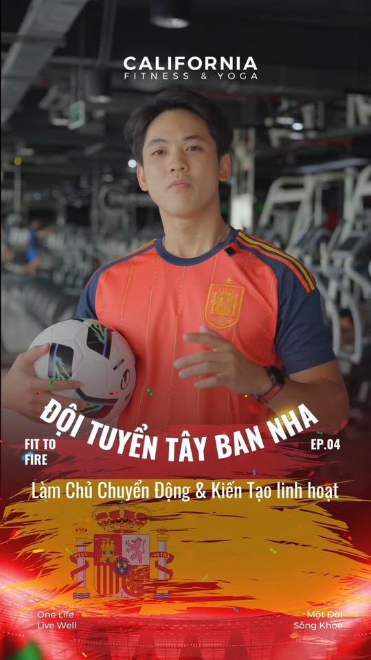 [🆕🇻🇳] California Fitness & Yoga Centers Vietnam 🏋️ Top1Gym 💪  SERIES TẬP CHÁY NHƯ SIÊU SAO SÂN CỎ
Mùa bóng đá đang rực lửa. Chúng tôi mang tinh thần sân cỏ vào phòng tập với chuỗi video hướng dẫn các bài tập lấy cảm