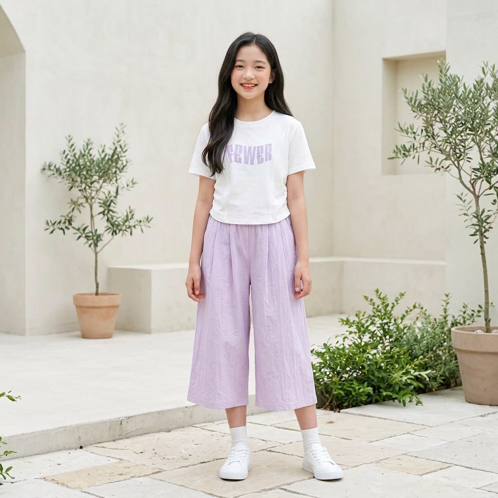[🆕🇻🇳] Beeshop – ĐỒ ĐẸP CHO BÉ, GIÁ RẺ CHO MẸ [🆕Top1Vietnam🇻🇳]  🧑‍🧒👶  Đơn giản nhưng vẫn cực kỳ nổi bật! 

Áo in chữ Fewer kết hợp cùng quần gió suông lửng mang đến phong cách trẻ trung, năng động và thoải mái cho bé. 
Hai g