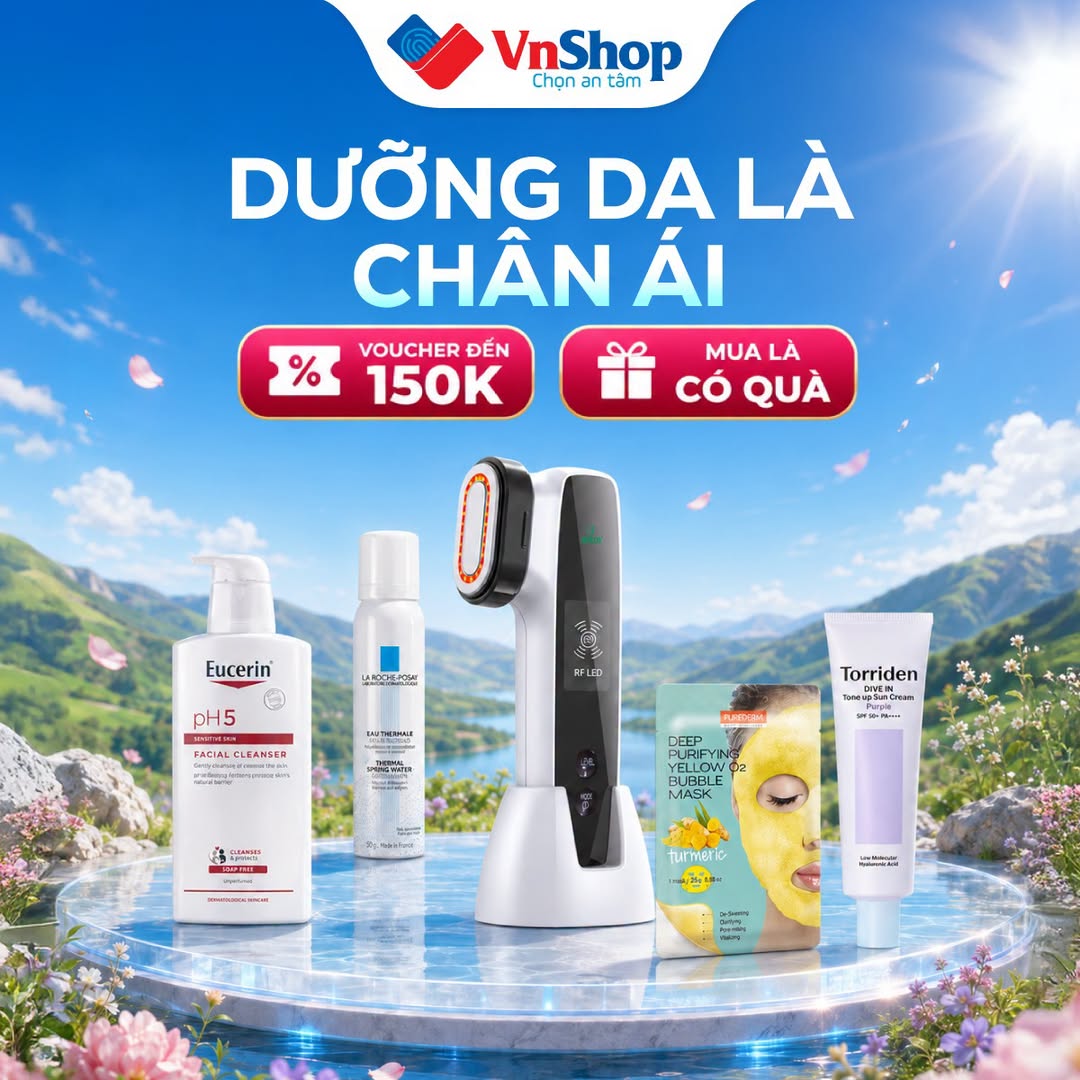[🆕🇻🇳] VnShop – Kênh thương mại điện tử cam kết bán hàng 100% CHÍNH HÃNG  👕 Top1Fashion 👗   DEAL HỜI CHO BẠN GÁI – DƯỠNG DA LÀ CHÂN ÁI 

Muốn da sạch sâu, căng mướt và rạng rỡ mỗi ngày? Deal hời trên VnShop đã sẵn sàng giúp bạn nâng cấp chu trình